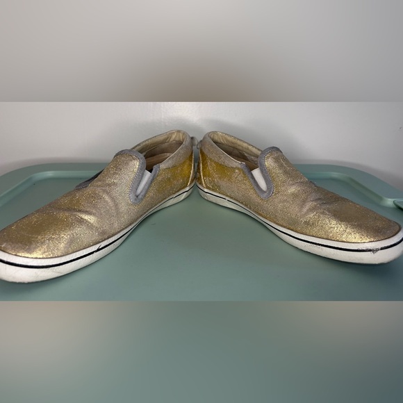 Golden Goose slides in metallic gold with grey accents - Picture 3 of 7